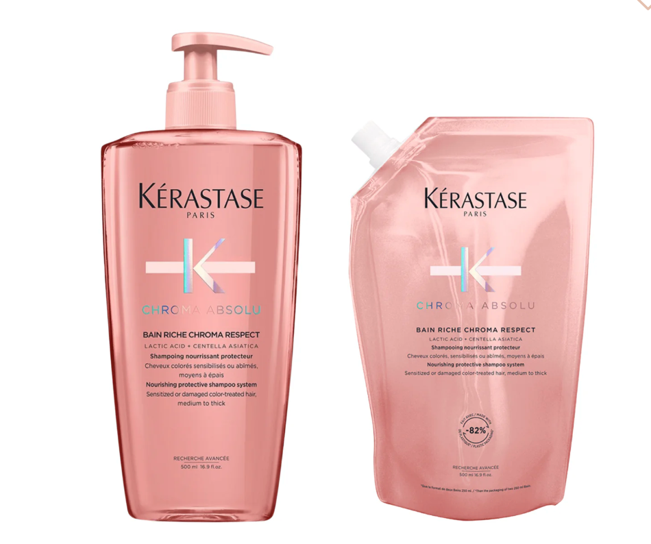 Chroma Absolu Bain Riche Chroma Respect - Duo Recharge et Bouteille 500 ml